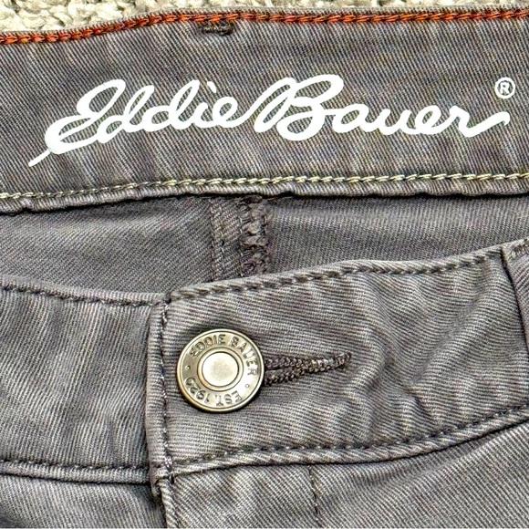 Eddie Bauer Jeans Slightly Curvy Fit Skinny Ankle Leg Stretch Gray Denim Size 0 - Picture 7 of 10